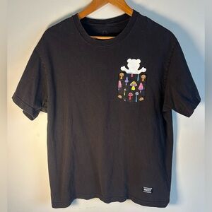 Vintage Authentic Grizzly Griptape Mens Black T-shirt Size L Skateboarding RARE